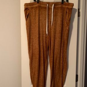 Brown Plus Size Joggers Size 3X
